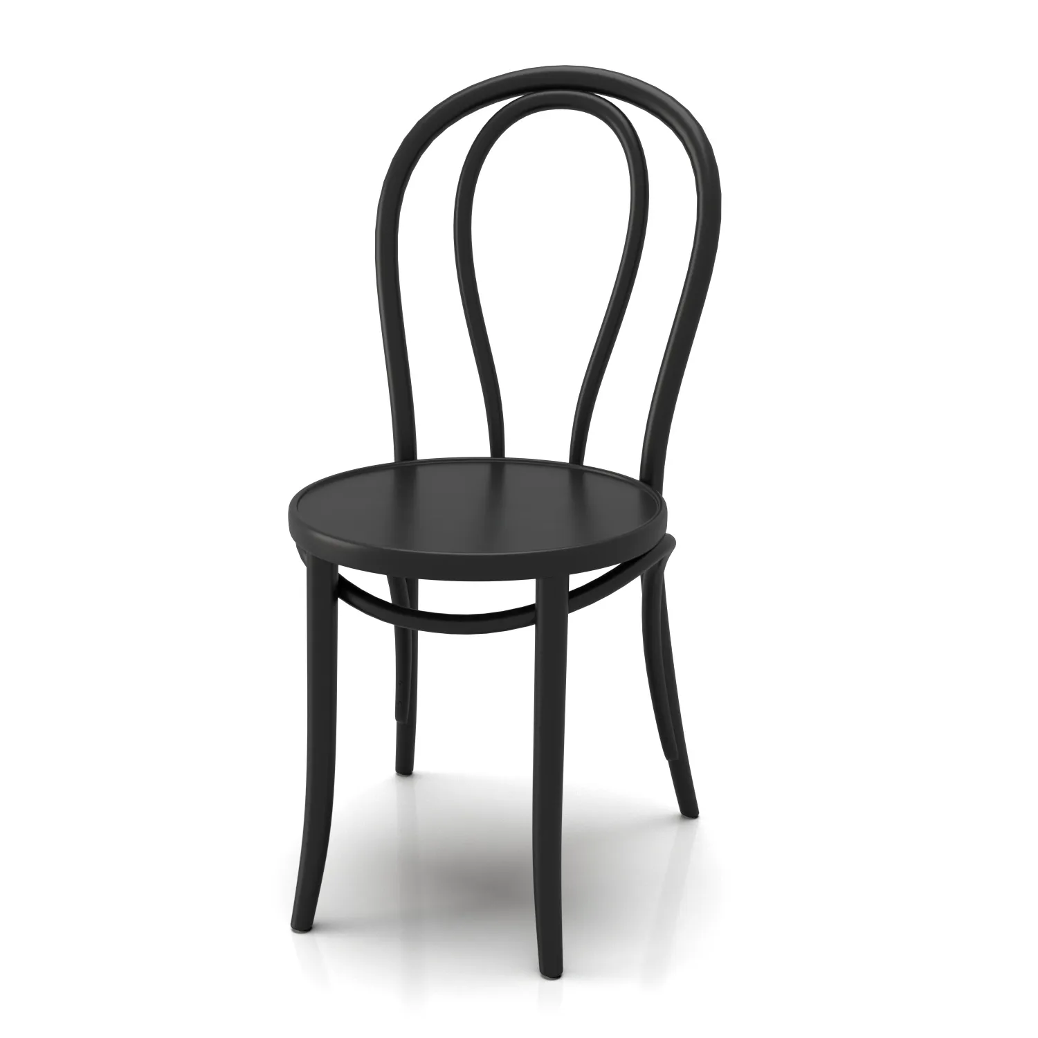 CH335 Black Cafe Chair PBR 3D Model_01